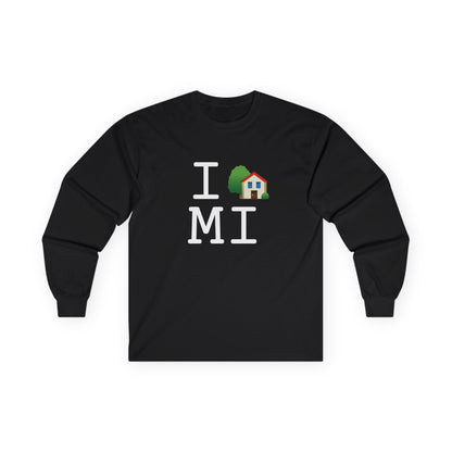 "I'm Home in Michigan" Long Sleeve Shirt