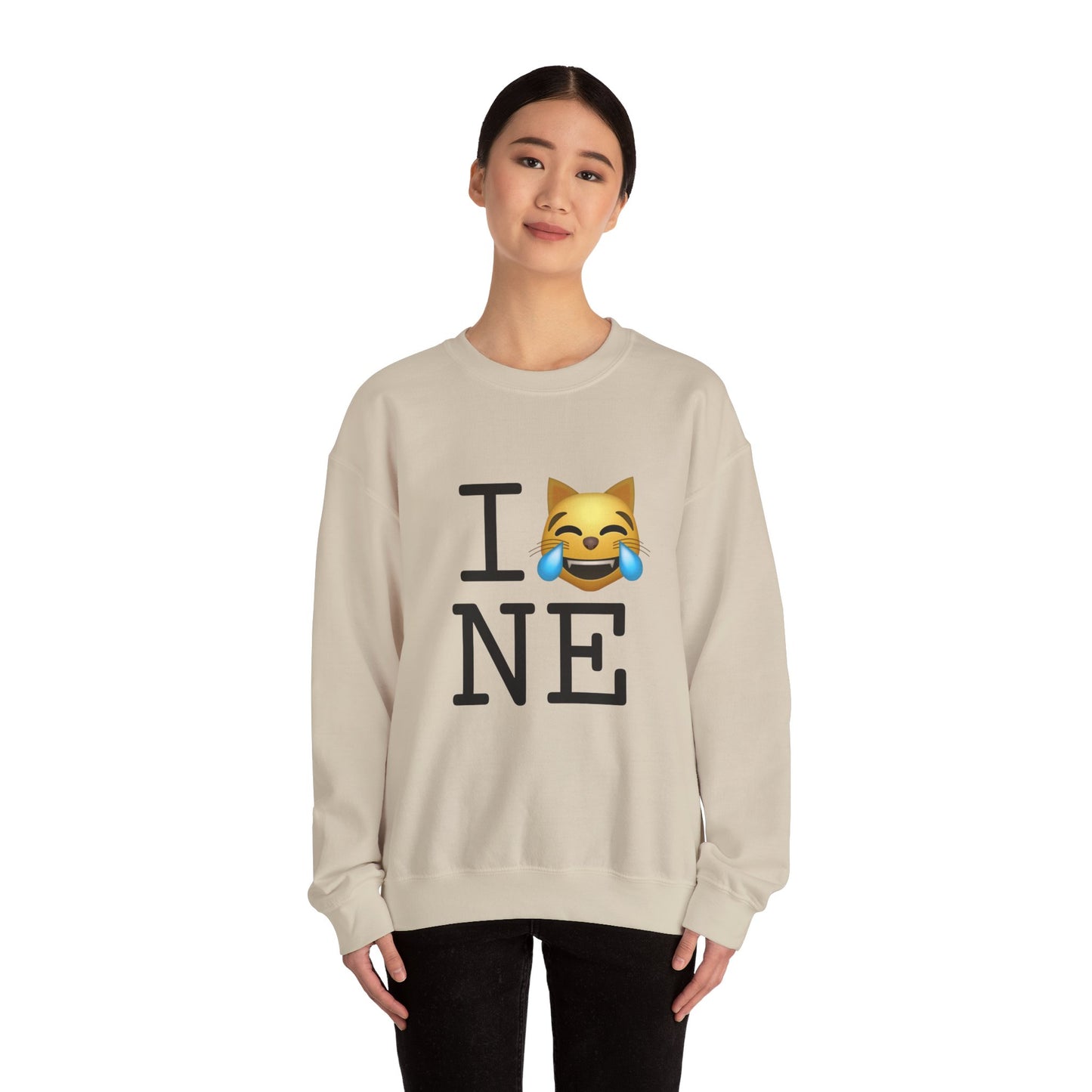 "I'm Laughing like a Cat at Nebraska" Sweatshirt