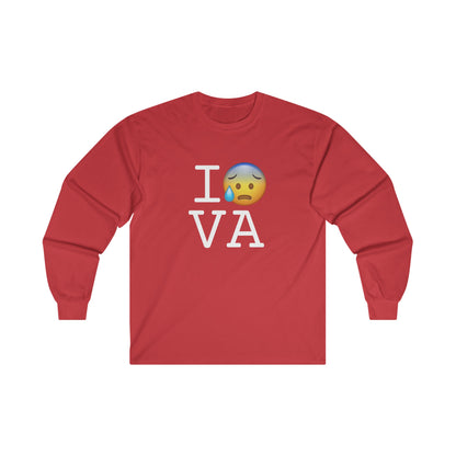 "I'm Anxiously Sweating in Virginia" Long Sleeve Shirt