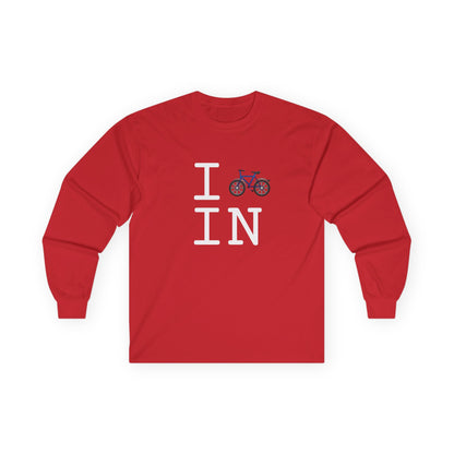 "I Bicycle Indiana" Long Sleeve Shirt