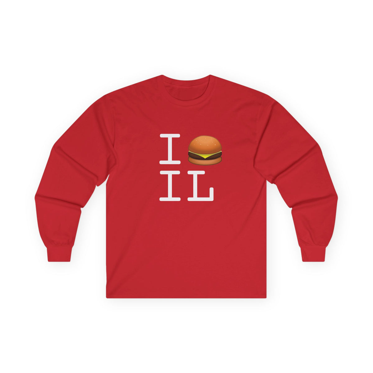 "I Cheeseburger Illinois" Long Sleeve Shirt