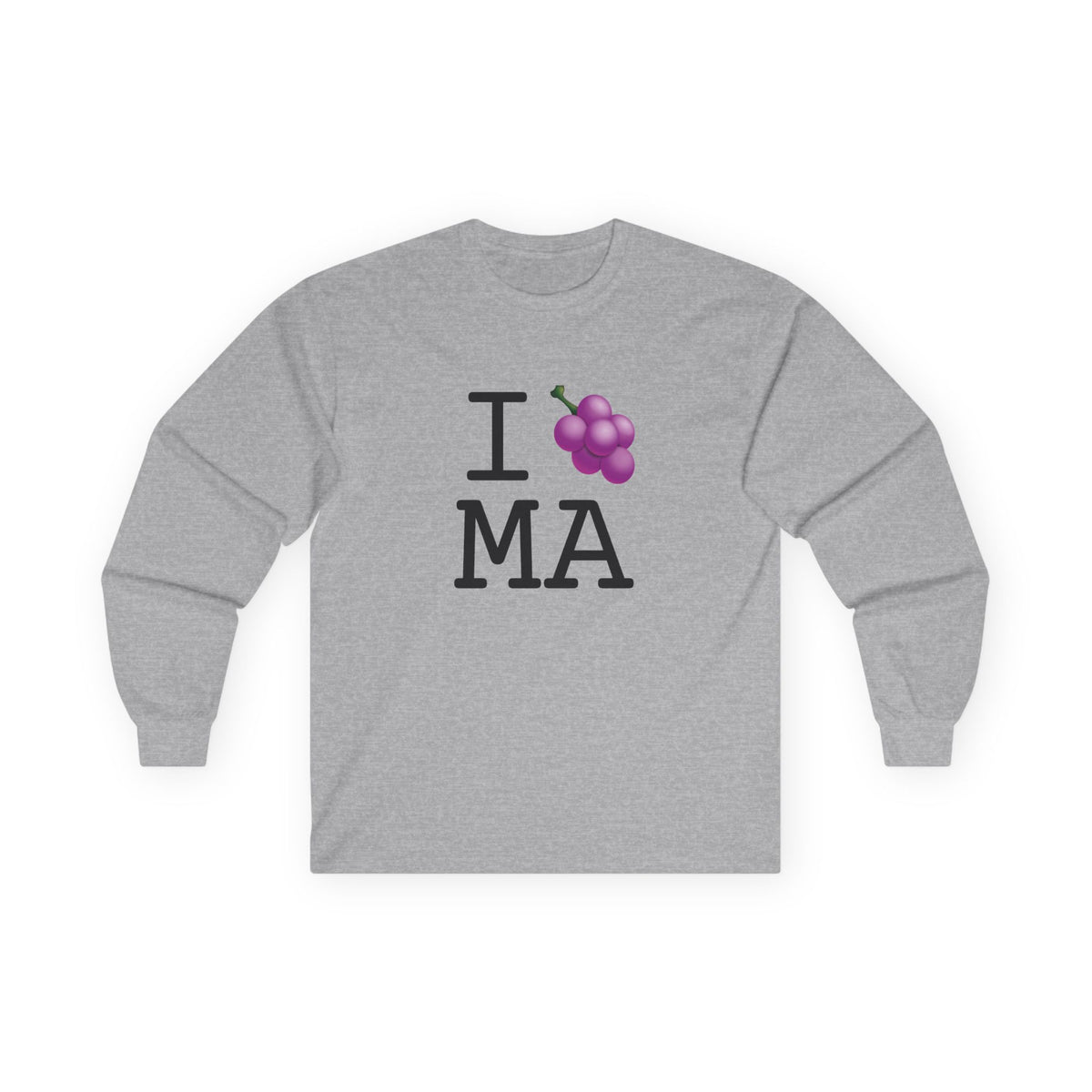 "I Grape Massachusetts" Long Sleeve Shirt