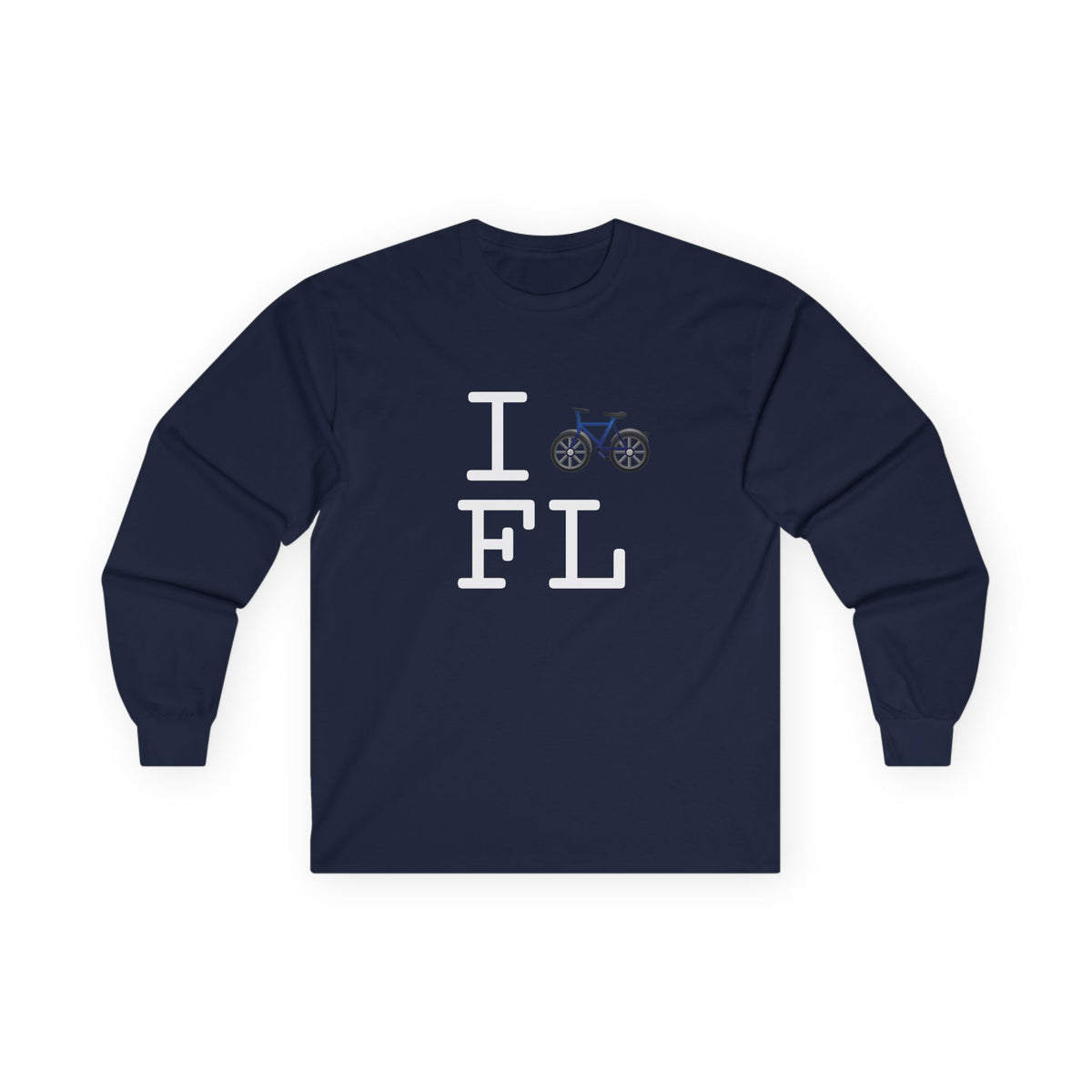 "I Bicycle Florida" Long Sleeve Shirt
