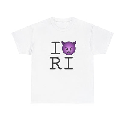 "I'm an Angry Devil about Rhode Island" Tee