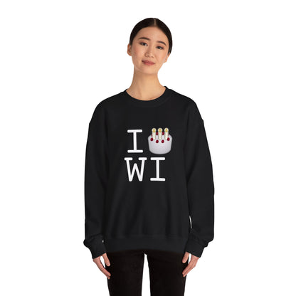 "I Birthday Cake Wisconsin" Sweatshirt
