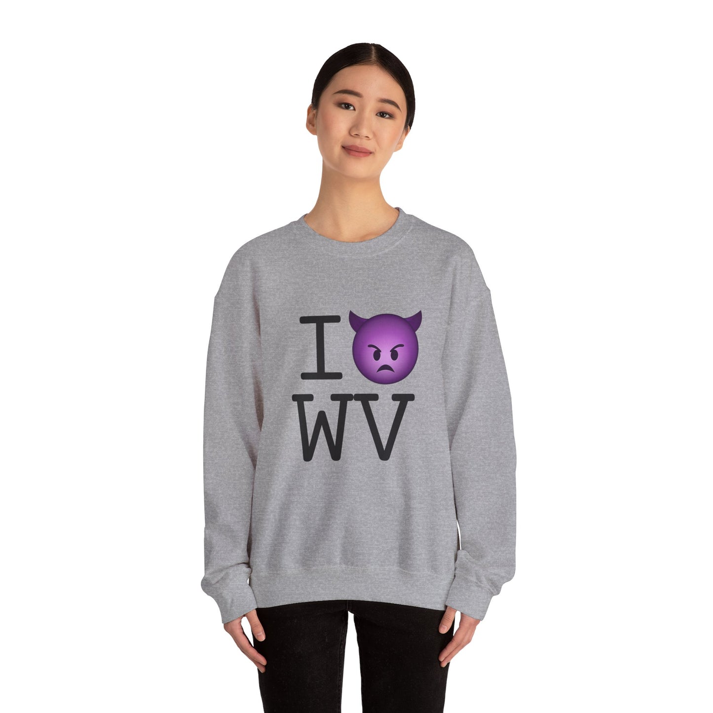 "I'm an Angry Devil about West Virginia" Sweatshirt