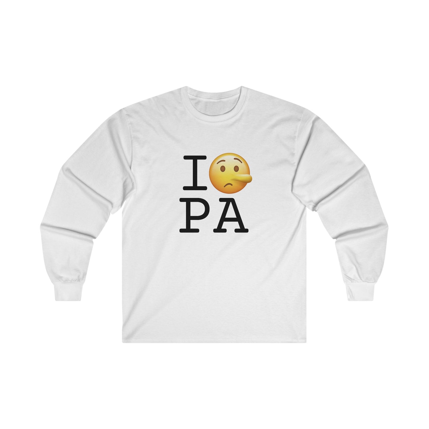 "I Lie about Pennsylvania" Long Sleeve Shirt