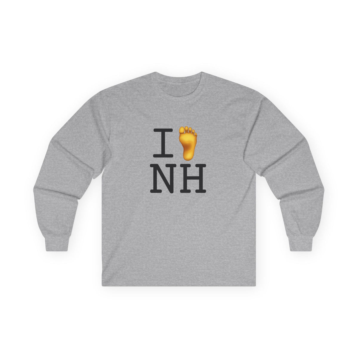 "I Foot New Hampshire" Long Sleeve Shirt