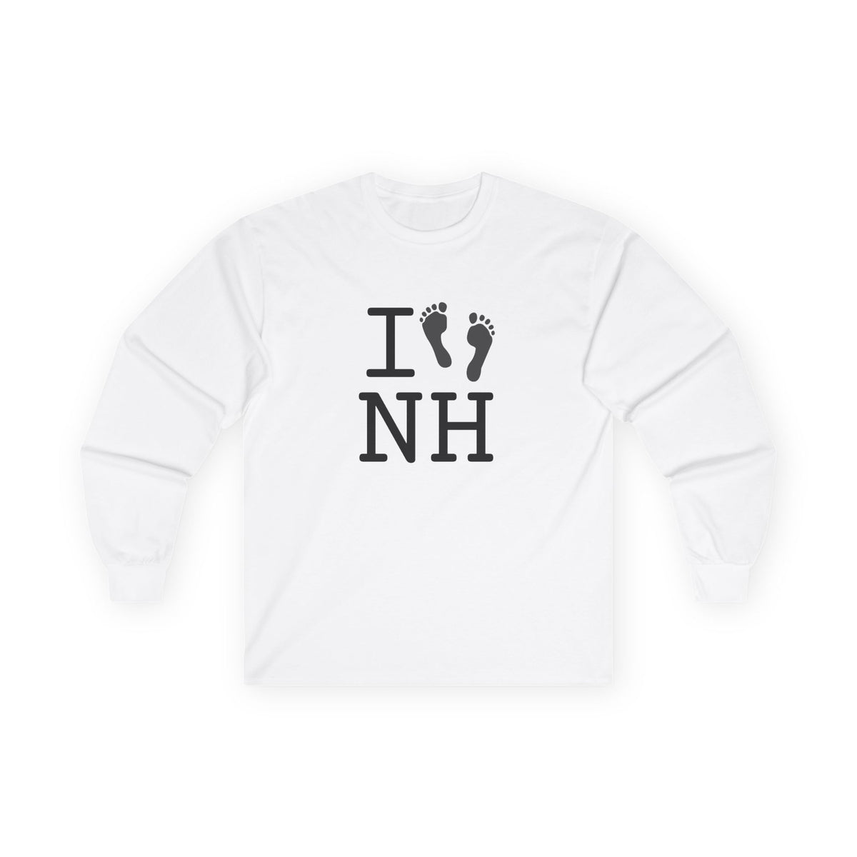 "I leave Footsteps in New Hampshire" Long Sleeve Shirt