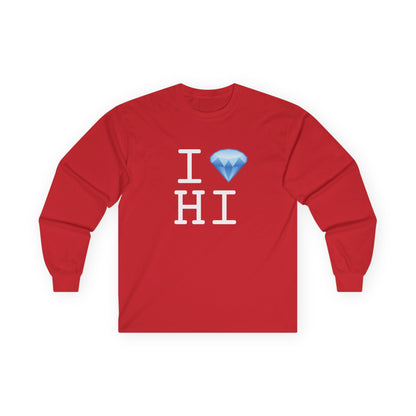 "I Diamond Hawaii" Long Sleeve Shirt