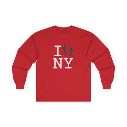 "I leave Footsteps in New York" Long Sleeve Shirt