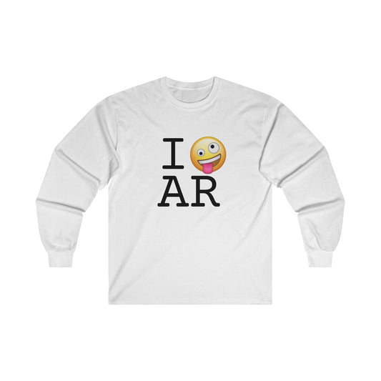 "I'm Crazy about Arkansas" Long Sleeve Shirt
