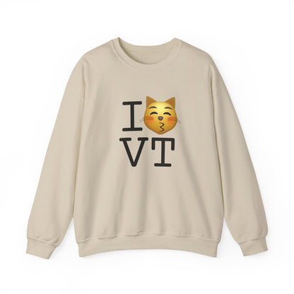 "I'm a Kissing Cat toward Vermont" Sweatshirt