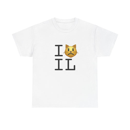 "I'm a Pouting Cat about Illinois" Tee
