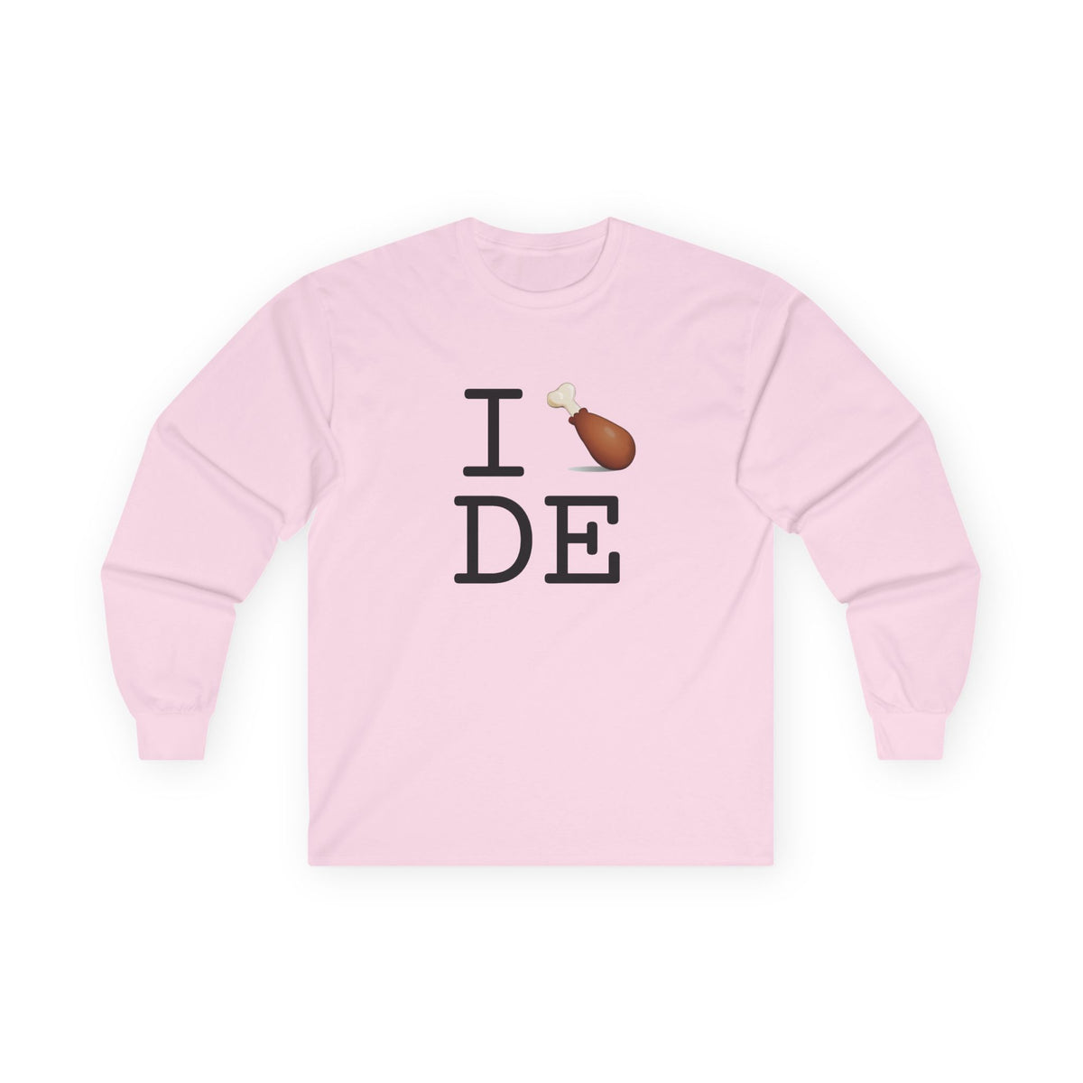 "I Chicken Drumstick Delaware" Long Sleeve Shirt