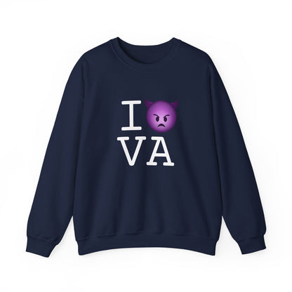 "I'm an Angry Devil about Virginia" Sweatshirt
