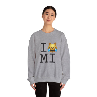"I'm Laughing like a Cat at Michigan" Sweatshirt