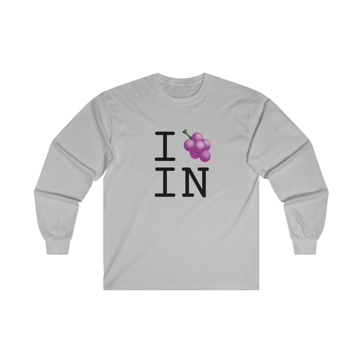 "I Grape Indiana" Long Sleeve Shirt