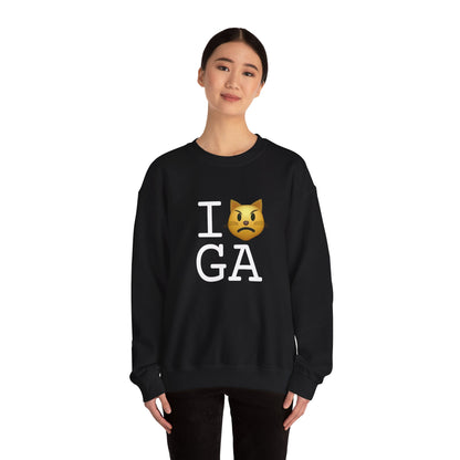 "I'm a Pouting Cat about Georgia" Sweatshirt