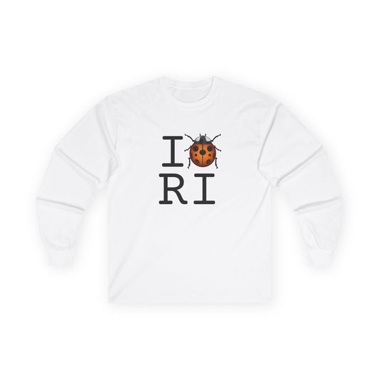 "I Ladybug Rhode Island" Long Sleeve Shirt