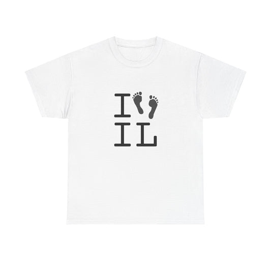 "I leave Footsteps in Illinois" Tee