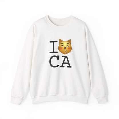 "I'm a Kissing Cat toward California" Sweatshirt