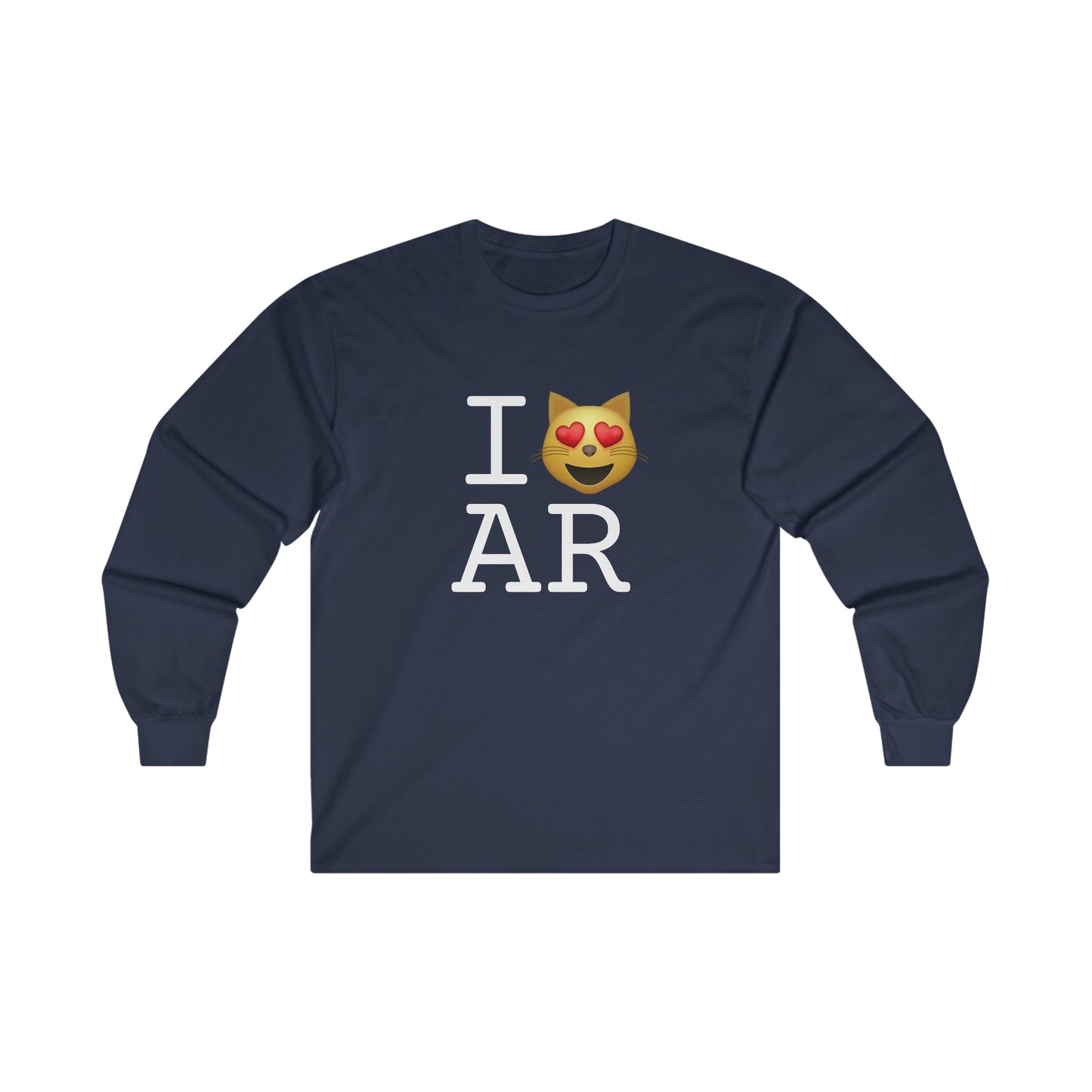 "I'm a Cat that Loves Arkansas" Long Sleeve Shirt