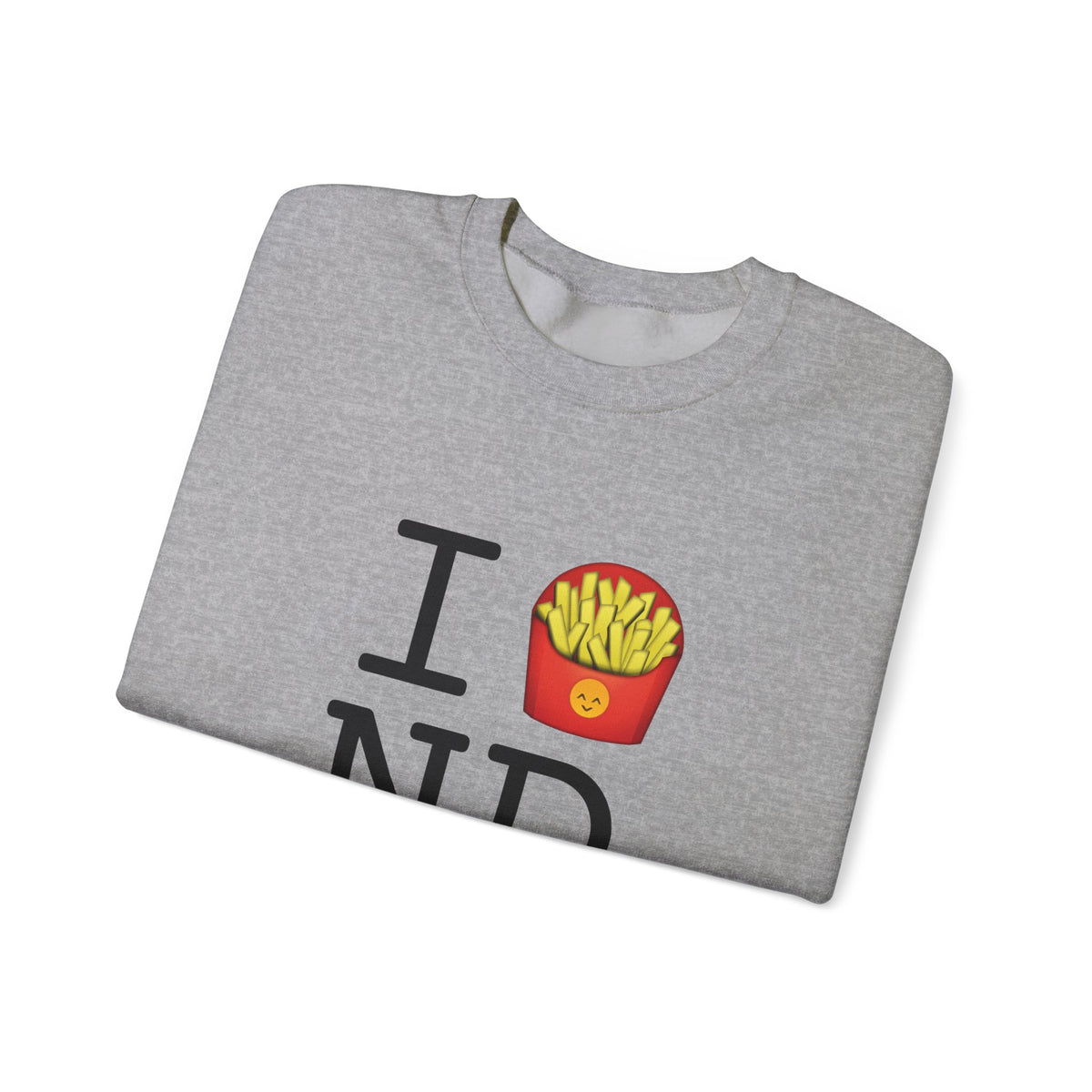 "I French Fries North Dakota" Sweatshirt