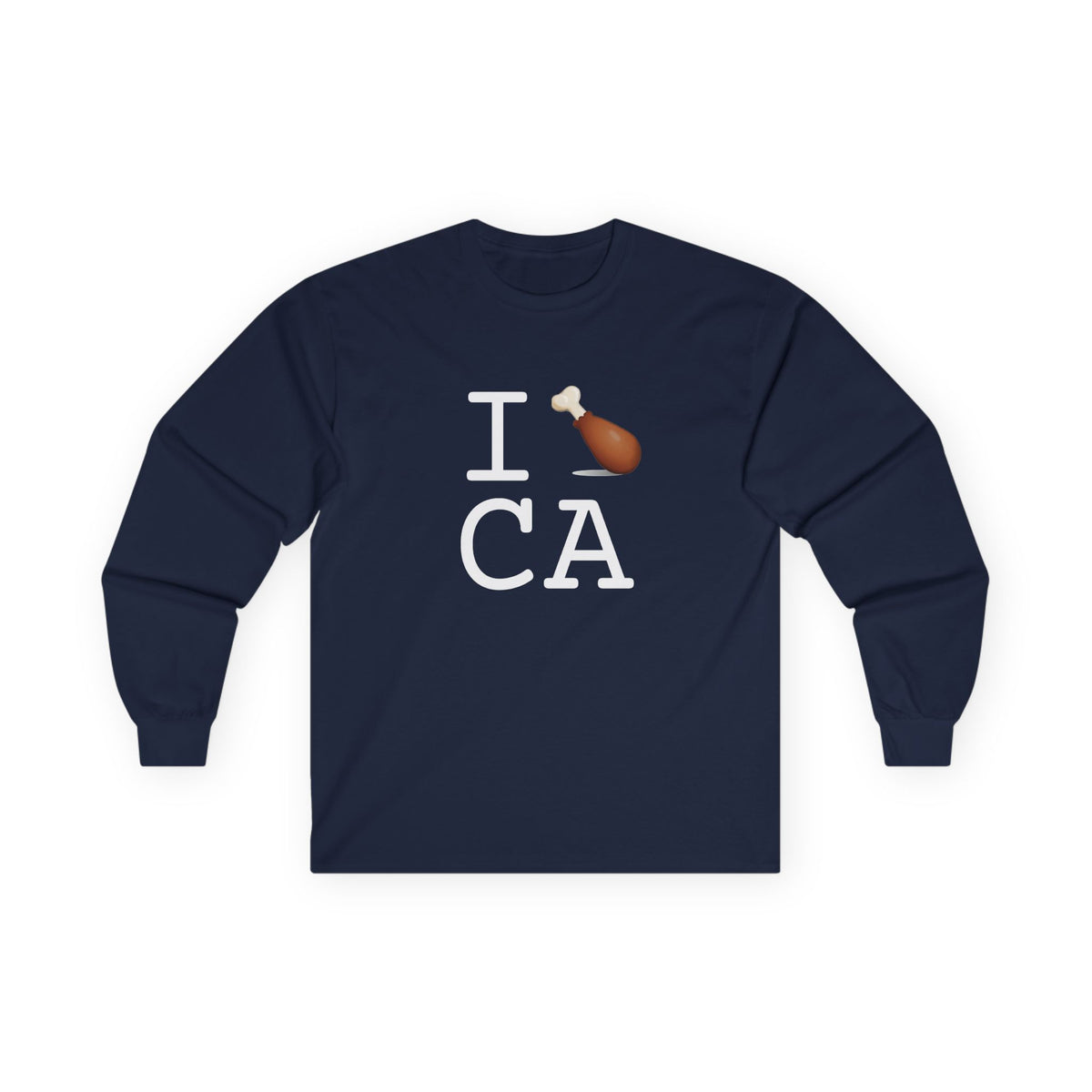 "I Chicken Drumstick California" Long Sleeve Shirt
