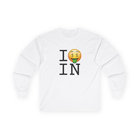 "I Get Rich in Indiana" Long Sleeve Shirt