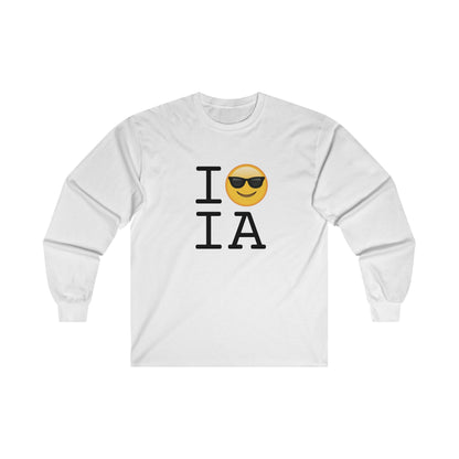 "I'm Cool with Iowa" Long Sleeve Shirt