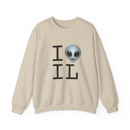 "I Feel Alien in Illinois" Sweatshirt