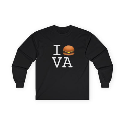 "I Cheeseburger Virginia" Long Sleeve Shirt