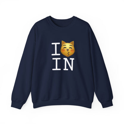 "I'm a Kissing Cat toward Indiana" Sweatshirt