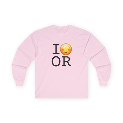 "I Blush at Oregon" Long Sleeve Shirt