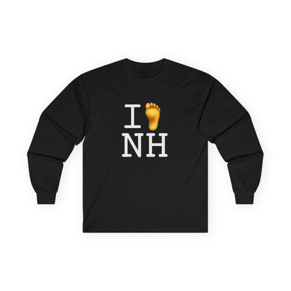 "I Foot New Hampshire" Long Sleeve Shirt