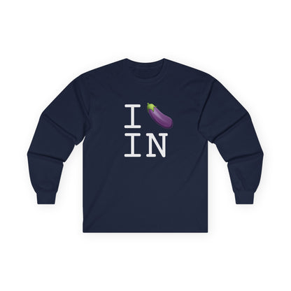 "I Eggplant Indiana" Long Sleeve Shirt