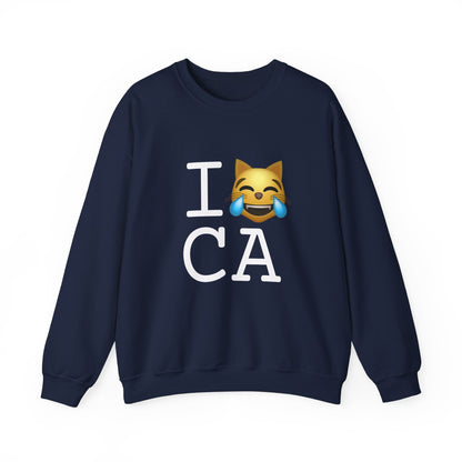 "I'm Laughing like a Cat at California" Sweatshirt