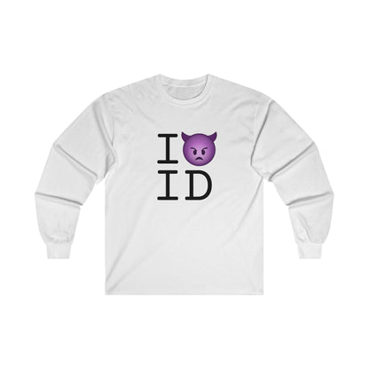 "I'm an Angry Devil about Idaho" Long Sleeve Shirt