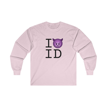 "I'm an Angry Devil about Idaho" Long Sleeve Shirt