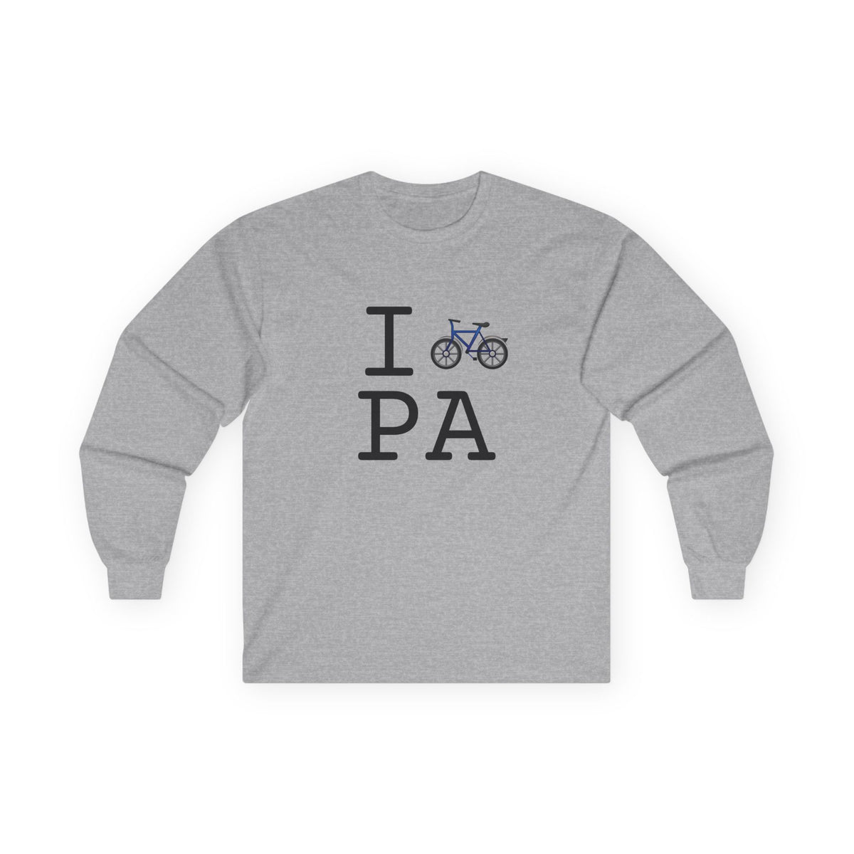 "I Bicycle Pennsylvania" Long Sleeve Shirt