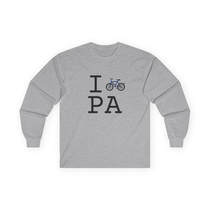 "I Bicycle Pennsylvania" Long Sleeve Shirt