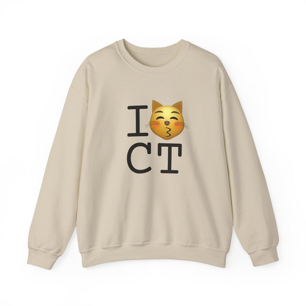 "I'm a Kissing Cat toward Connecticut" Sweatshirt