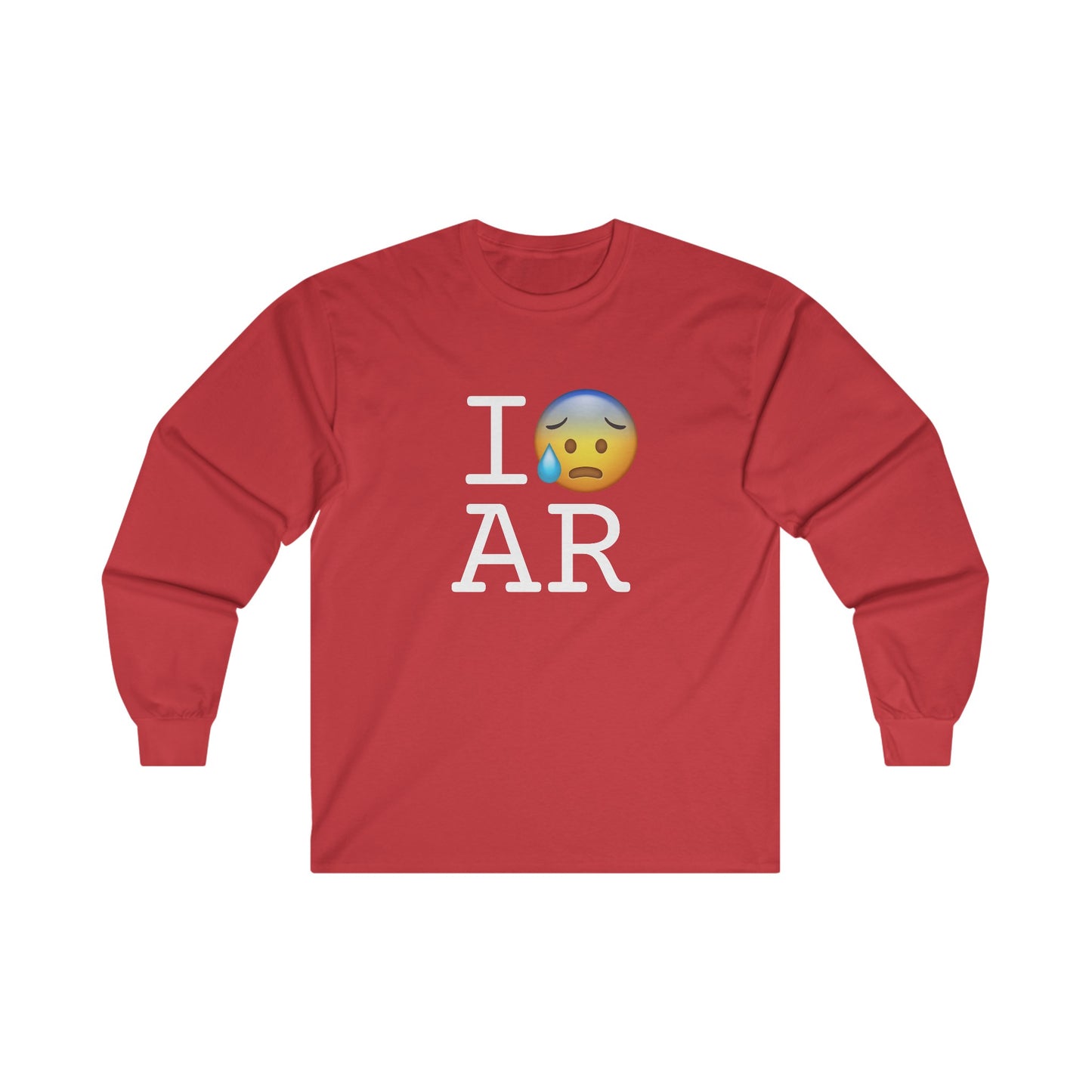 "I'm Anxiously Sweating in Arkansas" Long Sleeve Shirt