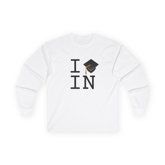 "I Graduate Indiana" Long Sleeve Shirt