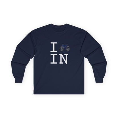 "I Bicycle Indiana" Long Sleeve Shirt