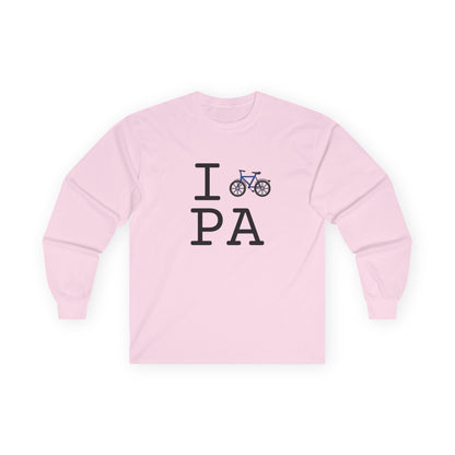 "I Bicycle Pennsylvania" Long Sleeve Shirt
