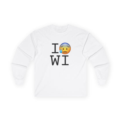 "I'm Anxiously Sweating in Wisconsin" Long Sleeve Shirt