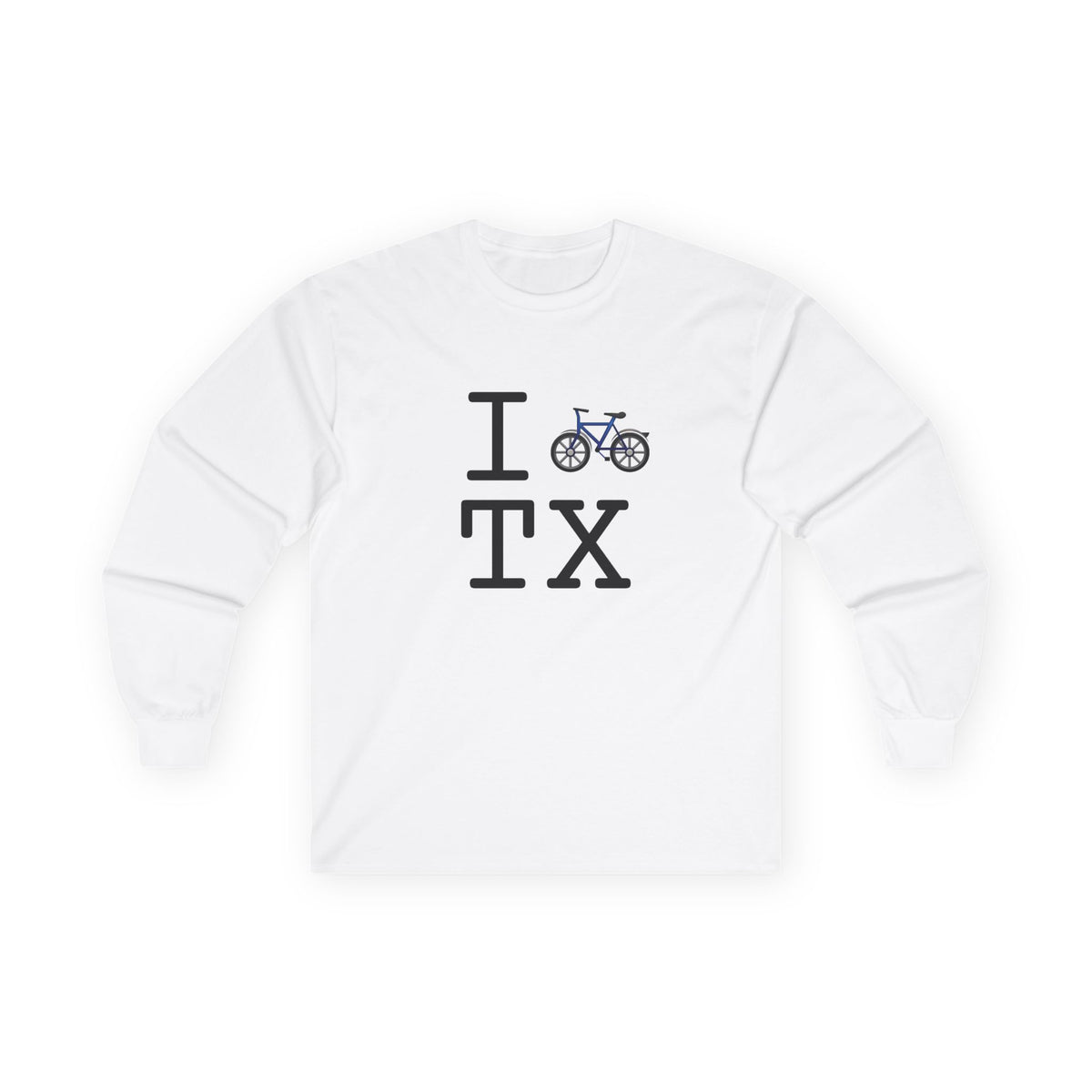 "I Bicycle Texas" Long Sleeve Shirt