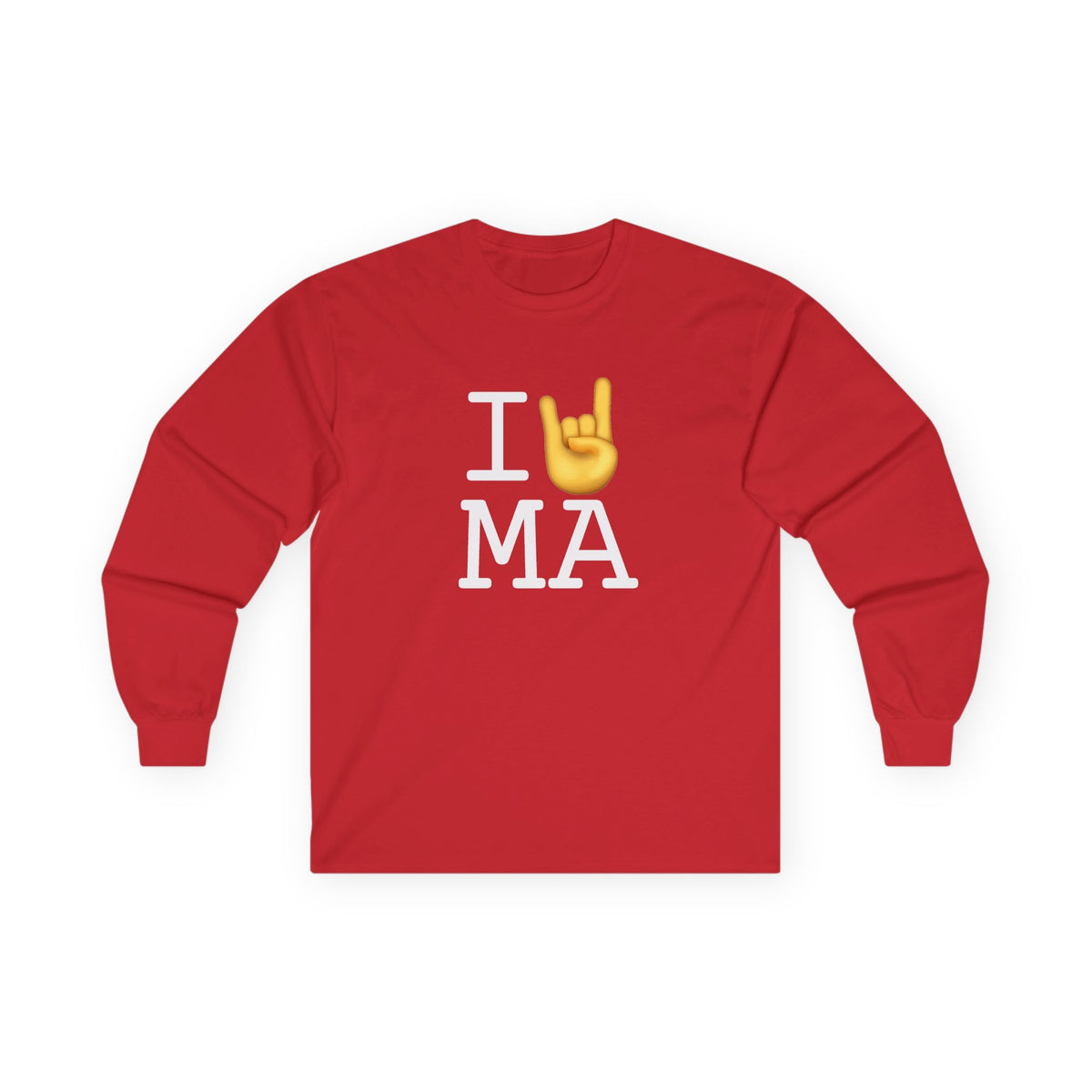 "I Rock On with Massachusetts" Long Sleeve Shirt
